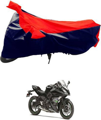 MSR STORE Two Wheeler Cover for Kawasaki(Red, Blue)