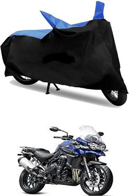 MSR STORE Two Wheeler Cover for Triumph(Blue, Black)