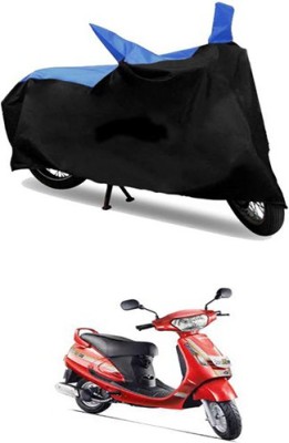 MSR STORE Two Wheeler Cover for Mahindra(Duro DZ, Blue, Black)