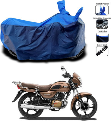 ANTHUB Two Wheeler Cover for TVS(Blue)