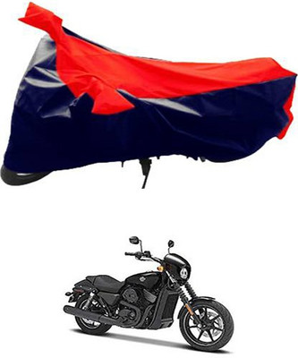 MSR STORE Two Wheeler Cover for Harley Davidson(Red, Black)