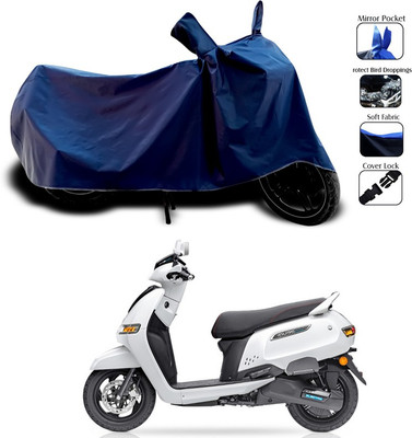SEBONGO Two Wheeler Cover for TVS(Blue)