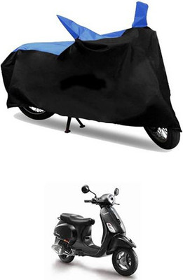 MSR STORE Two Wheeler Cover for Piaggio(Piaggio Vespa, Blue, Black)