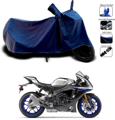 SEBONGO Waterproof Two Wheeler Cover for Yamaha(YZF R1M, Blue)