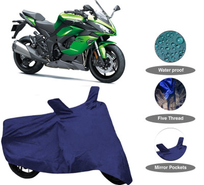 THE REAL ARV Waterproof Two Wheeler Cover for Kawasaki(Ninja 1000, Blue)