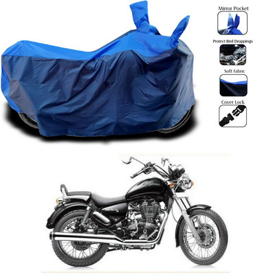 SEBONGO Waterproof Two Wheeler Cover for Royal Enfield(Thunderbird 500, Blue)