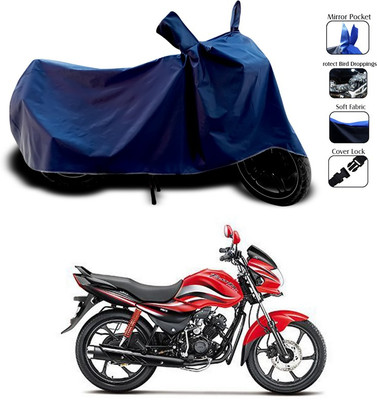 SEBONGO Waterproof Two Wheeler Cover for Hero(Passion Pro TR, Blue)