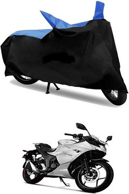MSR STORE Two Wheeler Cover for Suzuki(Gixxer SF, Blue, Black)