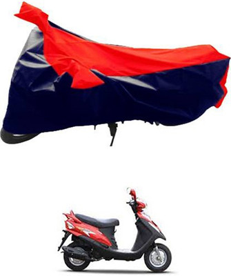 Autogard Two Wheeler Cover for Mahindra(Red, Black)