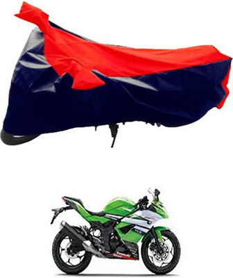 MSR STORE Two Wheeler Cover for Kawasaki(Ninja 250, Red, Black)
