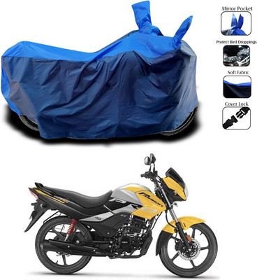 SEBOMGO Waterproof Two Wheeler Cover for Hero(Passion Pro TR, Blue)