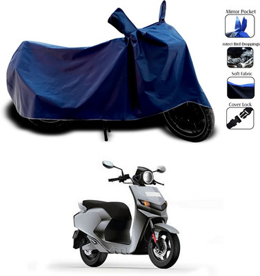 SEBONGO Waterproof Two Wheeler Cover for 22Motors(Flow, Blue)