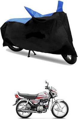 MSR STORE Two Wheeler Cover for Hero(HF Deluxe, Blue, Black)