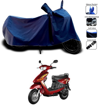 SEBONGO Waterproof Two Wheeler Cover for Indus(Yo Spark, Blue)