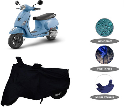 APNEK Waterproof Two Wheeler Cover for Vespa(Vespa SXL 150, Black)