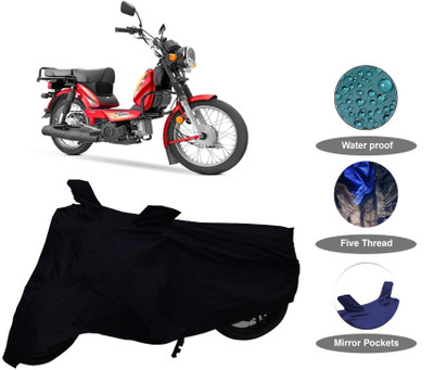 MBIX Waterproof Two Wheeler Cover for TVS(XL 100, Black)