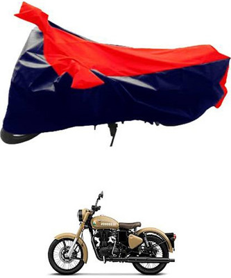 Autogard Two Wheeler Cover for Royal Enfield(Classic 350, Red, Black)