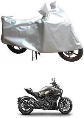 MSR STORE Two Wheeler Cover for Ducati(Silver)