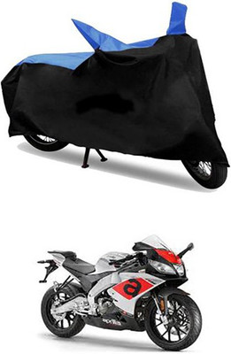 MSR STORE Two Wheeler Cover for Aprilia(Blue, Black)