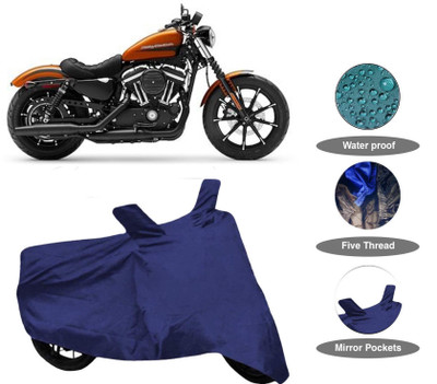 MBIX Waterproof Two Wheeler Cover for Harley Davidson(Streek, Blue)