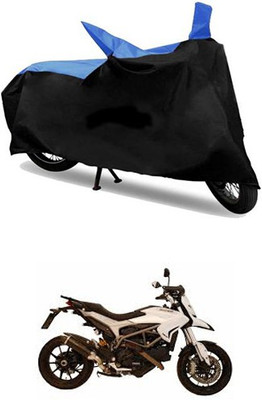 MSR STORE Two Wheeler Cover for Ducati(Blue, Black)