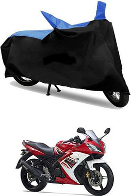 MSR STORE Two Wheeler Cover for Yamaha(YZF R15 S, Blue, Black)