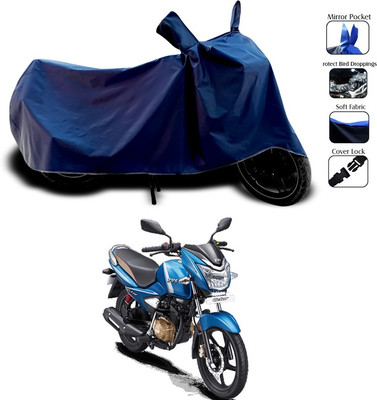 SEBONGO Waterproof Two Wheeler Cover for TVS(Victor, Blue)