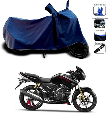 SEBONGO Waterproof Two Wheeler Cover for TVS(Apache RTR 180, Blue)