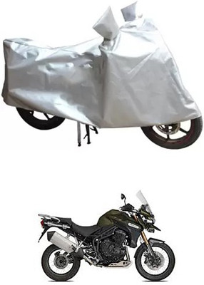 MSR STORE Two Wheeler Cover for Triumph(Silver)