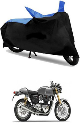 MSR STORE Two Wheeler Cover for Triumph(Blue, Black)