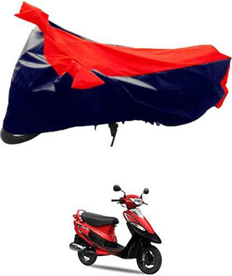 MSR STORE Two Wheeler Cover for TVS(Red, Black)