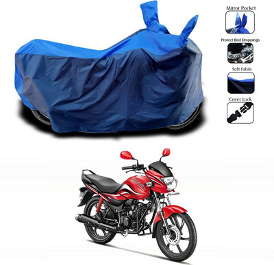 SEBONGO Two Wheeler Cover for Hero(Passion, Blue)