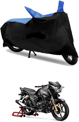MSR STORE Two Wheeler Cover for TVS(Blue, Black)
