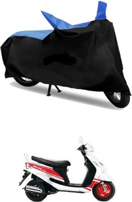 MSR STORE Two Wheeler Cover for Mahindra(Blue, Black)