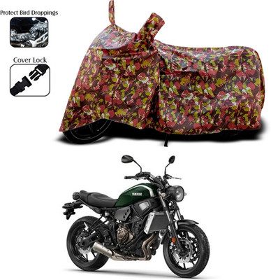 SEBONGO Two Wheeler Cover for 22Motors(Red, Black)