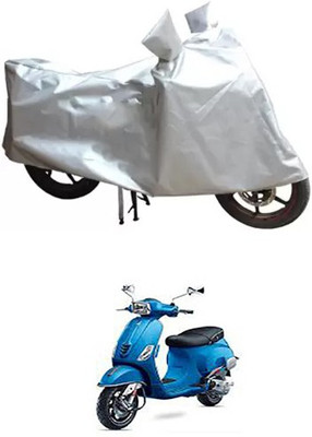 MSR STORE Two Wheeler Cover for Universal For Bike(Vespa SXL, Silver)
