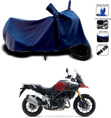 SEBONGO Waterproof Two Wheeler Cover for Suzuki(V Strom 1000, Blue)