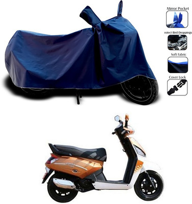SEBONGO Waterproof Two Wheeler Cover for Mahindra(Gusto, Blue)