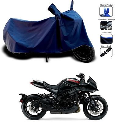 SEBONGO Two Wheeler Cover for Suzuki(Blue)