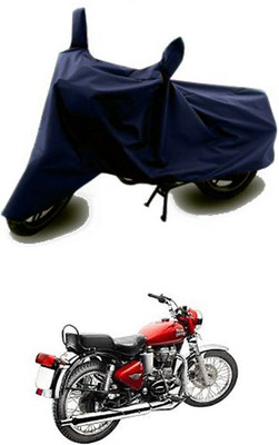 Blossom Trendz Two Wheeler Cover for Royal Enfield(Blue)