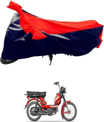 MSR STORE Two Wheeler Cover for TVS(Red, Black)
