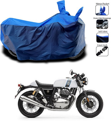 SEBONGO Two Wheeler Cover for Royal Enfield(Continental GT 650, Blue)