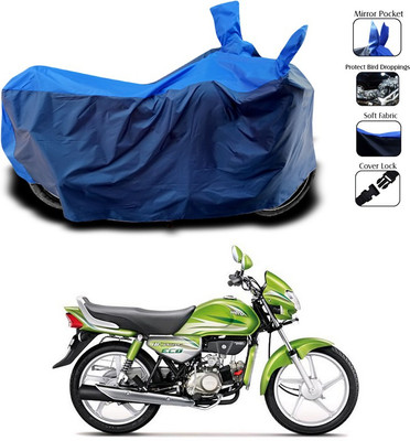 SEBONGO Two Wheeler Cover for Hero(HF Deluxe Eco, Blue)