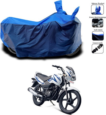 SEBONGO Two Wheeler Cover for TVS(Sport, Blue)