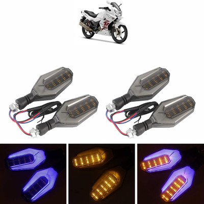 Vagary Side LED Indicator Light for Hero Karizma(Blue, Yellow)