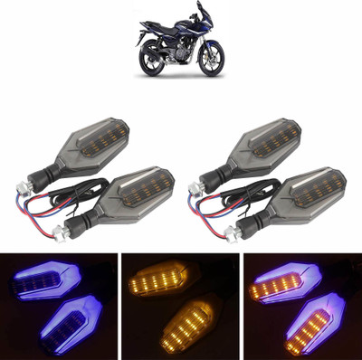 Vagary Side LED Indicator Light for Bajaj Pulsar 220(Blue, Yellow)
