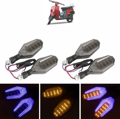 Vagary Side LED Indicator Light for Bajaj Sunny(Blue, Yellow)
