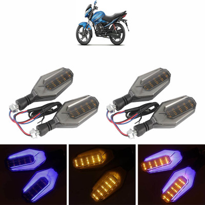 Vagary Side LED Indicator Light for Hero Glamour(Blue, Yellow)