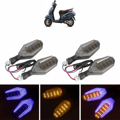 Vagary Side LED Indicator Light for Honda Activa 3G(Blue, Yellow)