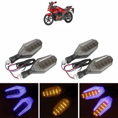 Vagary Side LED Indicator Light for Hero Karizma ZMR(Blue, Yellow)